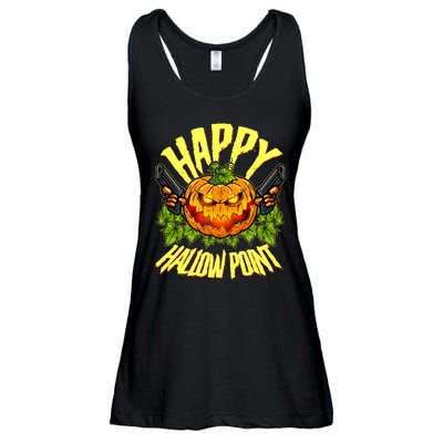 Halloween Happy Hallow Point Pumpkin Gunner Ladies Essential Flowy Tank