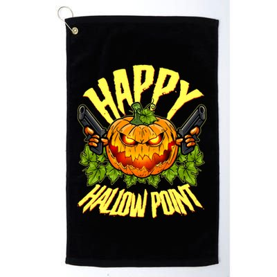 Halloween Happy Hallow Point Pumpkin Gunner Golf Towel