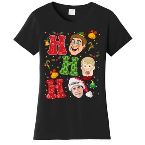 Ho Ho Ho Friends Christmas Comdey Movie Ho Ho Ho Christmas Lights Kevin Women's T-Shirt