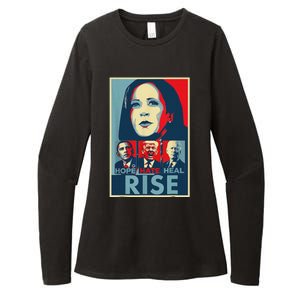 Hope Hate Heal Rise 2024 Womens CVC Long Sleeve Shirt