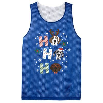 Ho Ho Ho Great Dane Merry Christmas Cute Dogs Happy Holidays Gift Mesh Reversible Basketball Jersey Tank