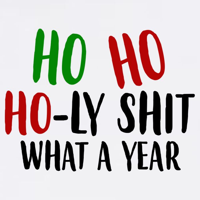 Ho Ho Holy Sh*t What A Year Funny Christmas Cooling Performance Crew T-Shirt
