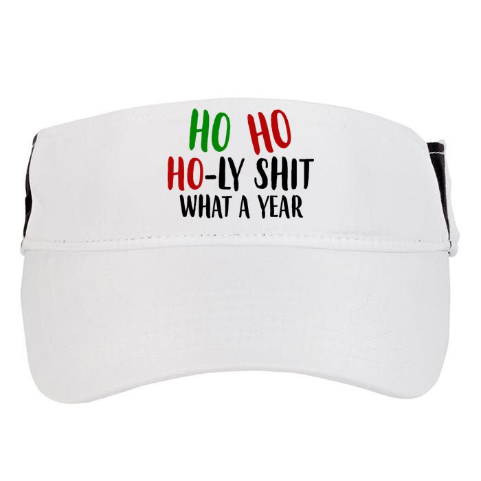 Ho Ho Holy Sh*t What A Year Funny Christmas Adult Drive Performance Visor
