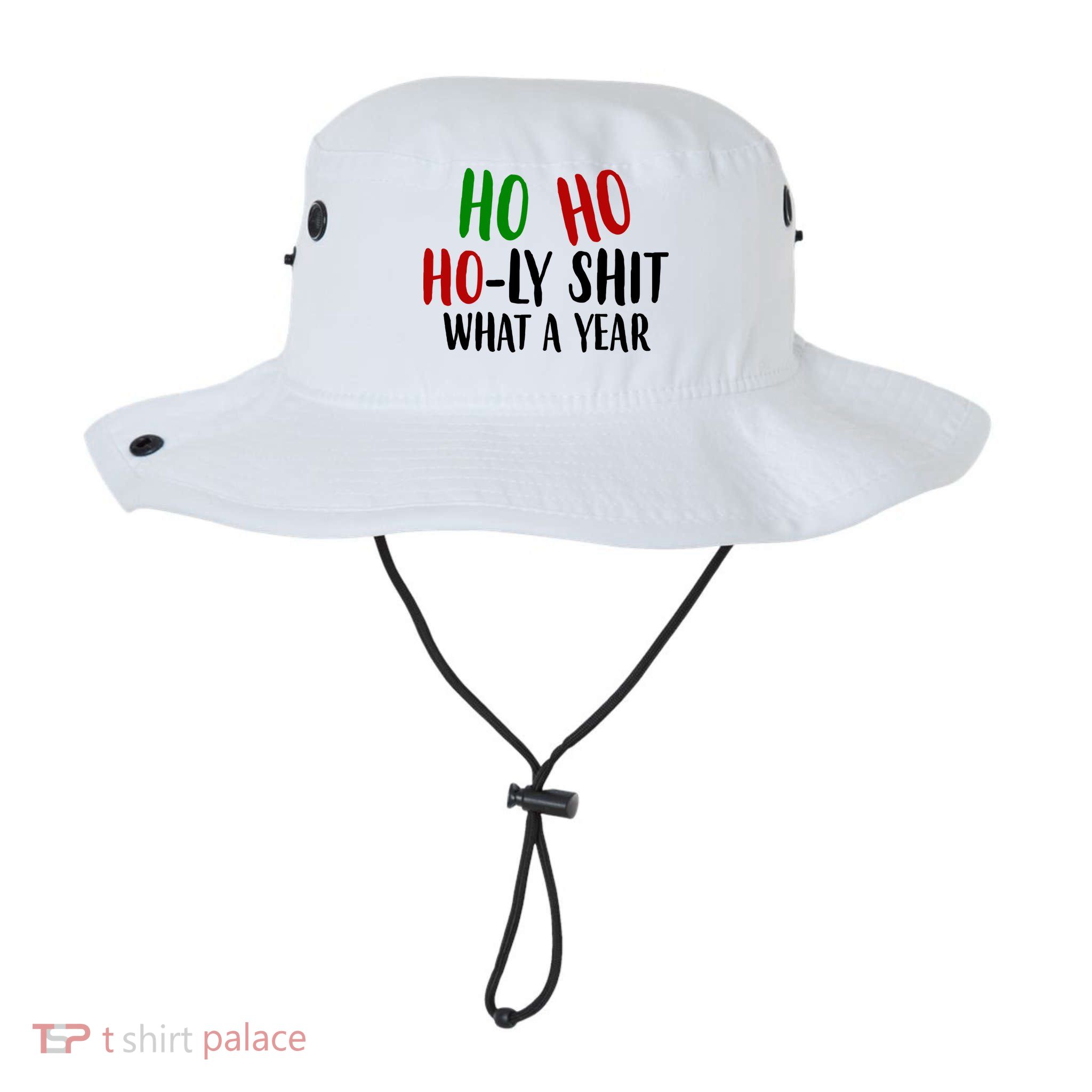 Ho Ho Holy Sh*t What A Year Funny Christmas Bucket Hat