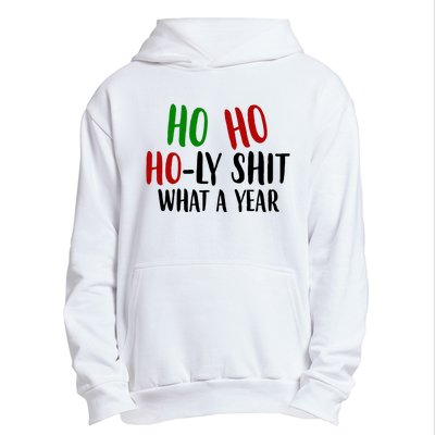 Ho Ho Holy Sh*t What A Year Funny Christmas Urban Pullover Hoodie