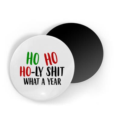 Ho Ho Holy Sh*t What A Year Funny Christmas Magnet