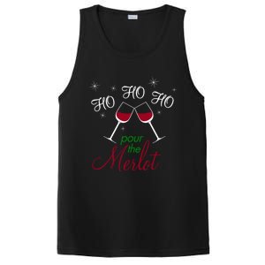 Ho Ho Ho Pour The Merlot Gift PosiCharge Competitor Tank