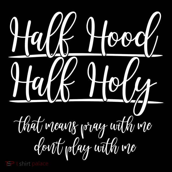 Half Hood Half Holy That Means Pray With Me Dont Play With Me Sustainable Beanie
