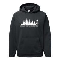 Hoa Hoa Hoa Hoa Hoa Cozy Season Twilight Lover Pine Forest Performance Fleece Hoodie