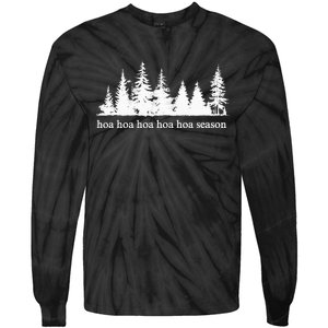 Hoa Hoa Hoa Hoa Hoa Cozy Season Twilight Lover Pine Forest Tie-Dye Long Sleeve Shirt