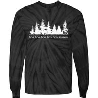 Hoa Hoa Hoa Hoa Hoa Cozy Season Twilight Lover Pine Forest Tie-Dye Long Sleeve Shirt