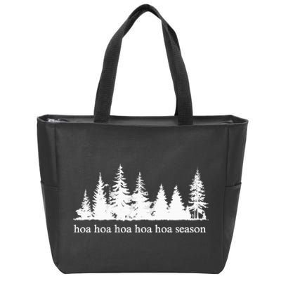 Hoa Hoa Hoa Hoa Hoa Cozy Season Twilight Lover Pine Forest Zip Tote Bag