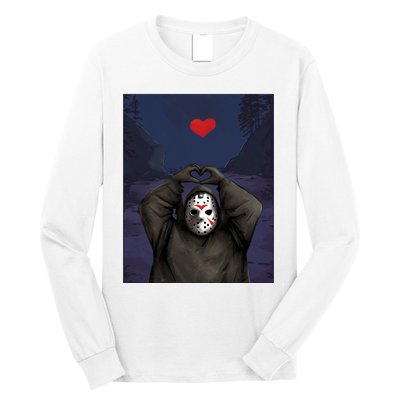 Halloween Heart Hands Friday The 13th Jason Long Sleeve Shirt