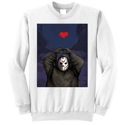 Halloween Heart Hands Friday The 13th Jason Sweatshirt