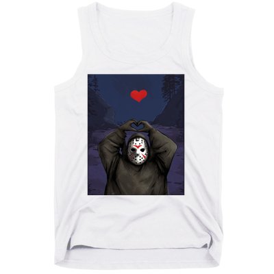 Halloween Heart Hands Friday The 13th Jason Tank Top