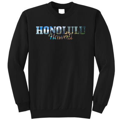 Honolulu Hawaii Hawaiian Islands Surf Surfing Surfer Gift Sweatshirt