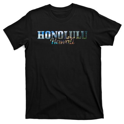 Honolulu Hawaii Hawaiian Islands Surf Surfing Surfer Gift T-Shirt