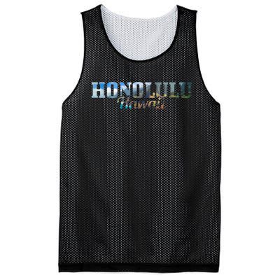 Honolulu Hawaii Hawaiian Islands Surf Surfing Surfer Gift Mesh Reversible Basketball Jersey Tank