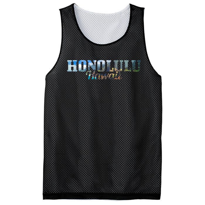 Honolulu Hawaii Hawaiian Islands Surf Surfing Surfer Gift Mesh Reversible Basketball Jersey Tank