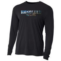 Honolulu Hawaii Hawaiian Islands Surf Surfing Surfer Gift Cooling Performance Long Sleeve Crew