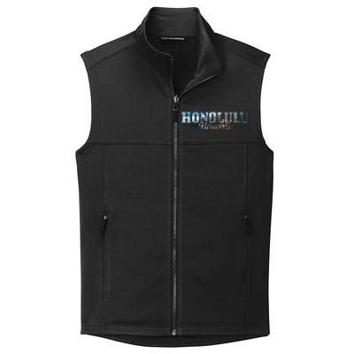 Honolulu Hawaii Hawaiian Islands Surf Surfing Surfer Gift Collective Smooth Fleece Vest