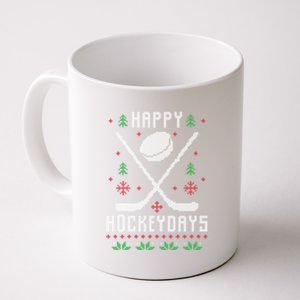 Happy Hockeydays Hockey Xmas Christmas Funny Gift Gift Coffee Mug