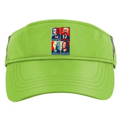 Hope Hate Heal Grow 2024 Adult Drive Performance Visor