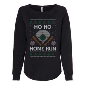 Ho Ho Homerun Baseball Ugly Christmas Party Hitter Gift Womens California Wash Sweatshirt