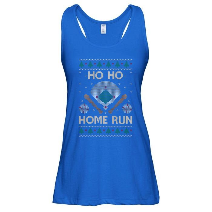 Ho Ho Homerun Baseball Ugly Christmas Party Hitter Gift Ladies Essential Flowy Tank