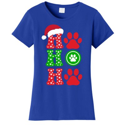 Ho Ho Ho Paw Cute Pet Lover Christmas Holiday Gift Women's T-Shirt