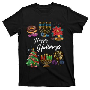 Happy Holidays Hanukkah Feliz Navidad Christmas Kwanzaa T-Shirt