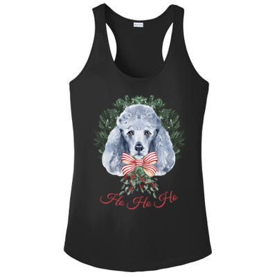 Ho Ho Ho Poodle Christmas Cute Gift Ladies PosiCharge Competitor Racerback Tank