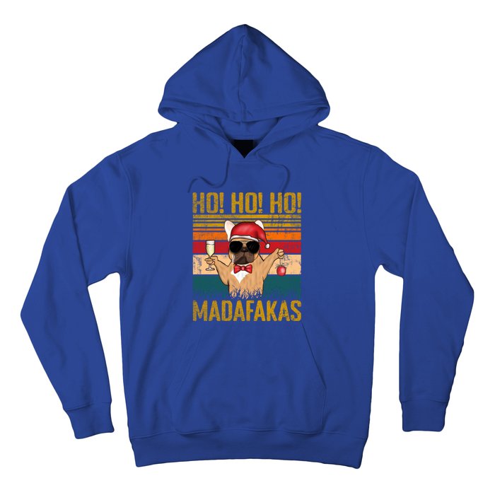 Ho Ho Ho Madafakas Vintage French Bulldog Christmas Cute Gift Hoodie