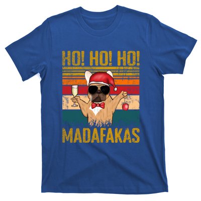 Ho Ho Ho Madafakas Vintage French Bulldog Christmas Cute Gift T-Shirt