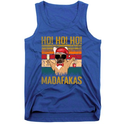 Ho Ho Ho Madafakas Vintage French Bulldog Christmas Cute Gift Tank Top