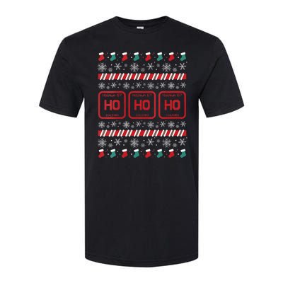 Ho Ho Ho Science Laboratory Ugly Christmas Sweater Lab Softstyle CVC T-Shirt