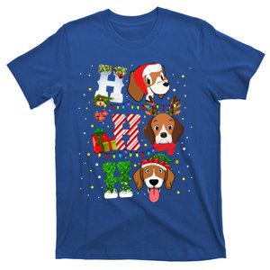 Ho Ho Ho Santa Beagle Christmas Funny Xmas Dog Lover Beagle Cool Gift T-Shirt