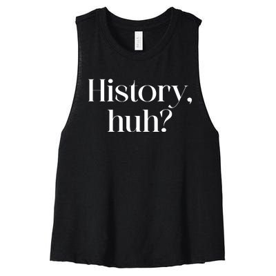 History Huh? Women's Racerback Cropped Tank