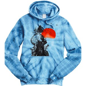 Halloween Hangover Human Tree Graphic Tie Dye Hoodie