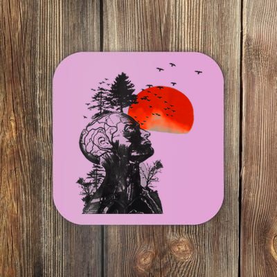 Halloween Hangover Human Tree Graphic Coaster