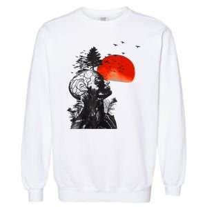 Halloween Hangover Human Tree Graphic Garment-Dyed Sweatshirt