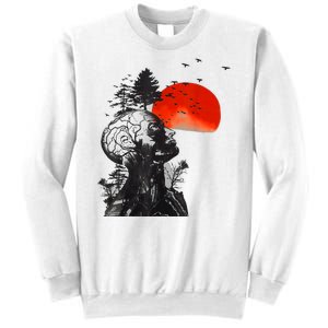 Halloween Hangover Human Tree Graphic Sweatshirt