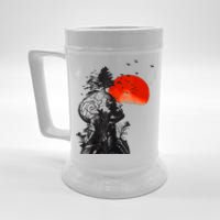 Halloween Hangover Human Tree Graphic Beer Stein