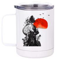 Halloween Hangover Human Tree Graphic 12 oz Stainless Steel Tumbler Cup