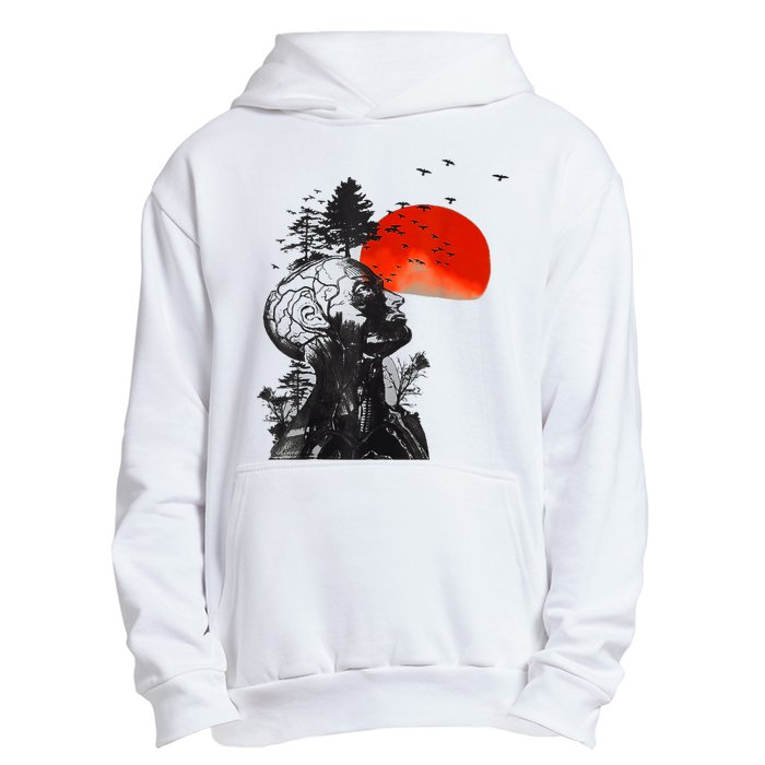 Halloween Hangover Human Tree Graphic Urban Pullover Hoodie