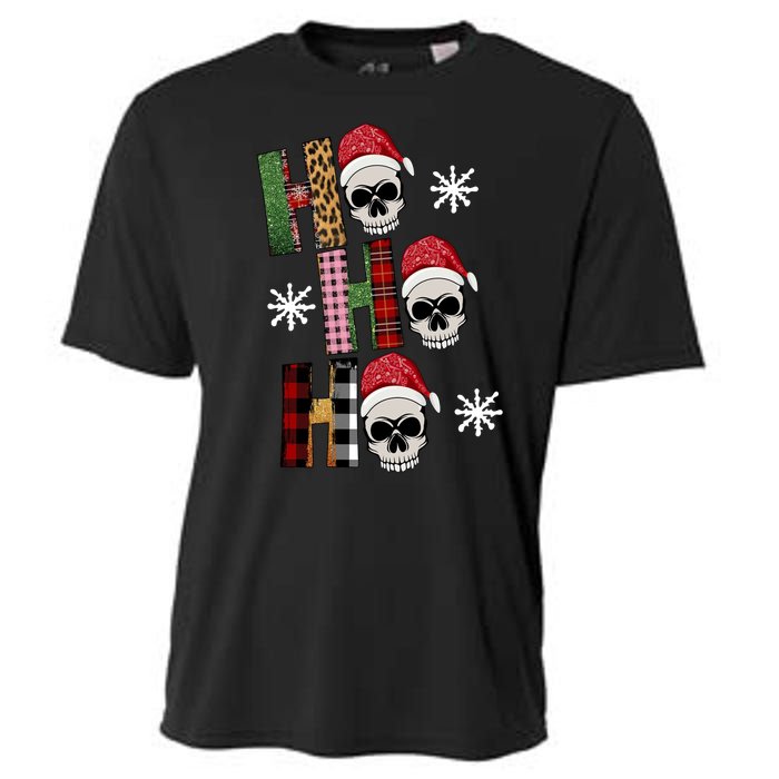 Ho Ho Ho Santa XMas Skulls Cooling Performance Crew T-Shirt