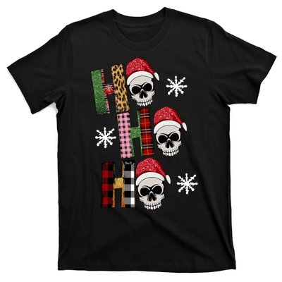 Ho Ho Ho Santa XMas Skulls T-Shirt