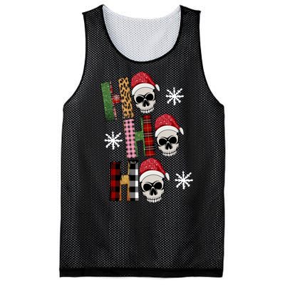 Ho Ho Ho Santa XMas Skulls Mesh Reversible Basketball Jersey Tank