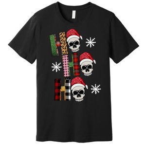 Ho Ho Ho Santa XMas Skulls Premium T-Shirt