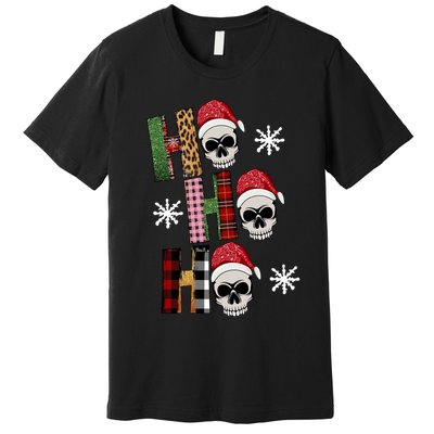 Ho Ho Ho Santa XMas Skulls Premium T-Shirt